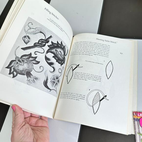 Vintage 1970s Crewel Needle Work Guide and Iron On Patterns - Picture 5 of 10